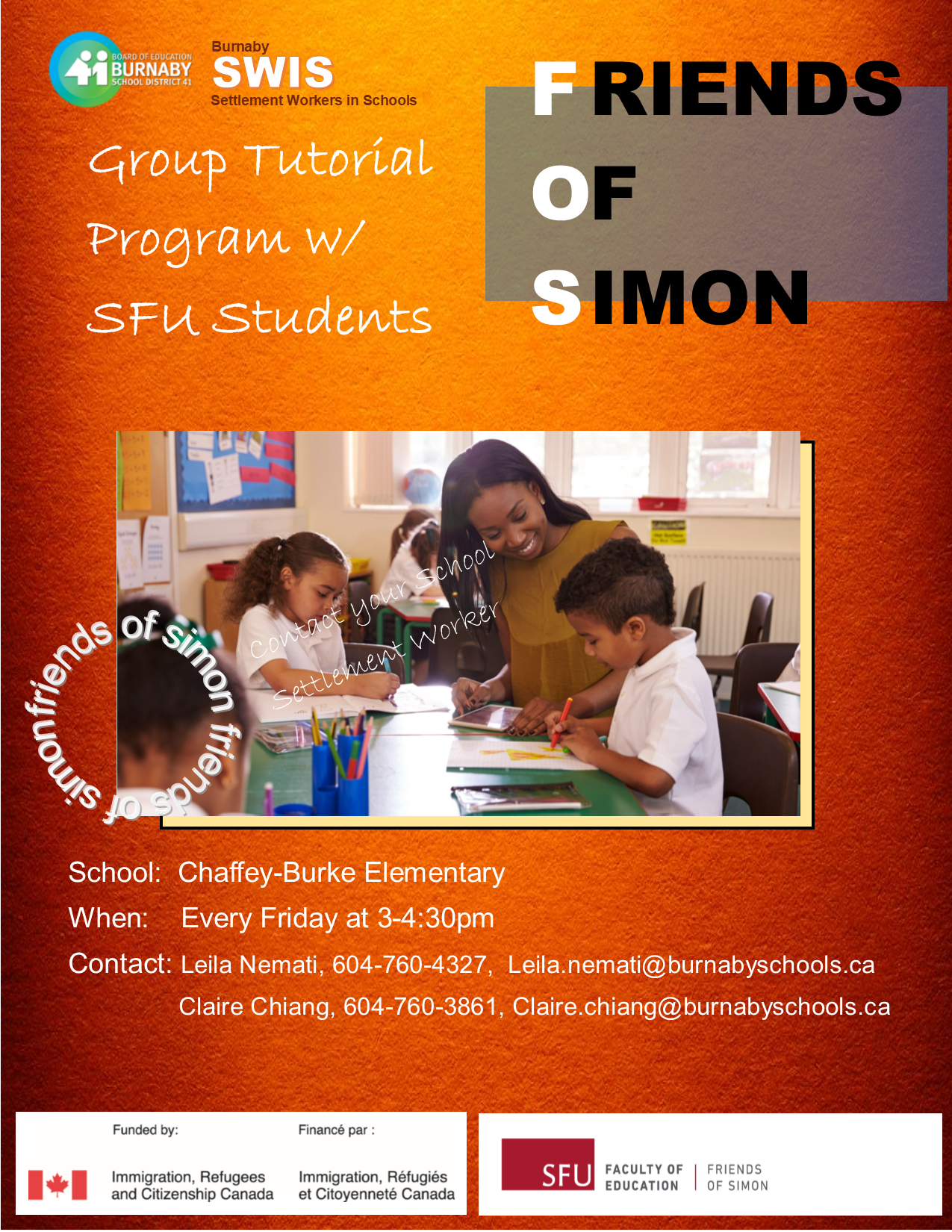 Friends of Simon @Chaffey-Burke elementary @ Chaffey-Burke Elementary