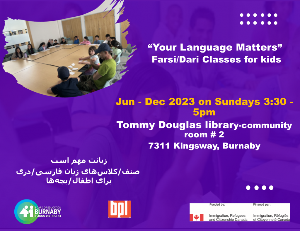 Your language Matters – Farsi/Dari classes for kids | Settlement ...