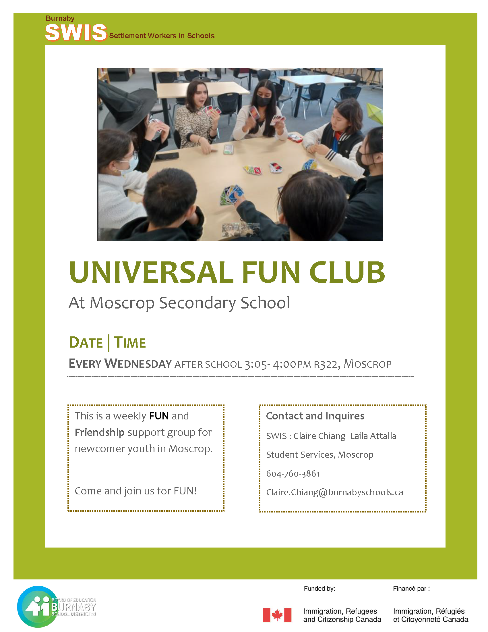 Universal Fun Club @Moscrop @ Moscrop Secondary