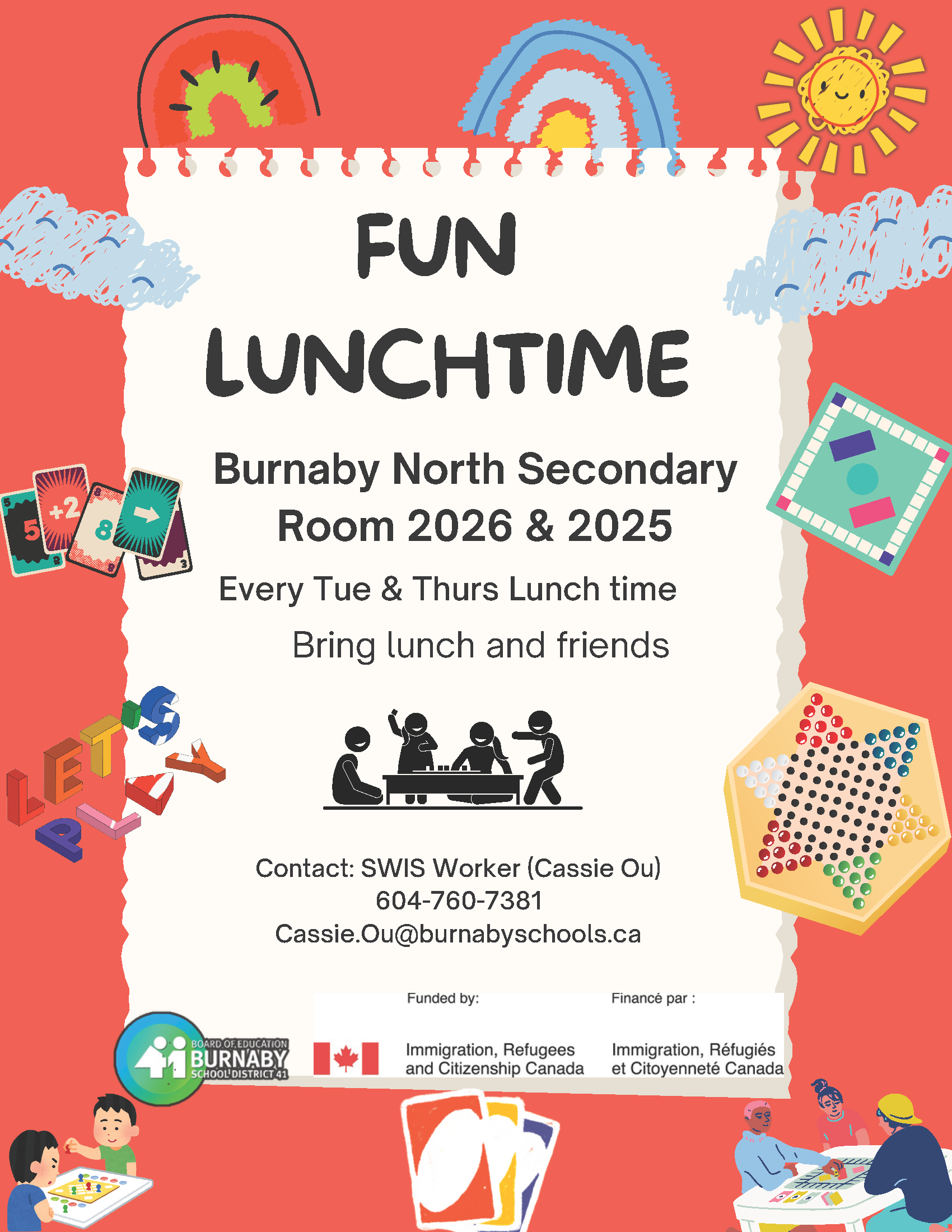 Fun Lunch Time @Burnaby North @ Burnaby North Secondary