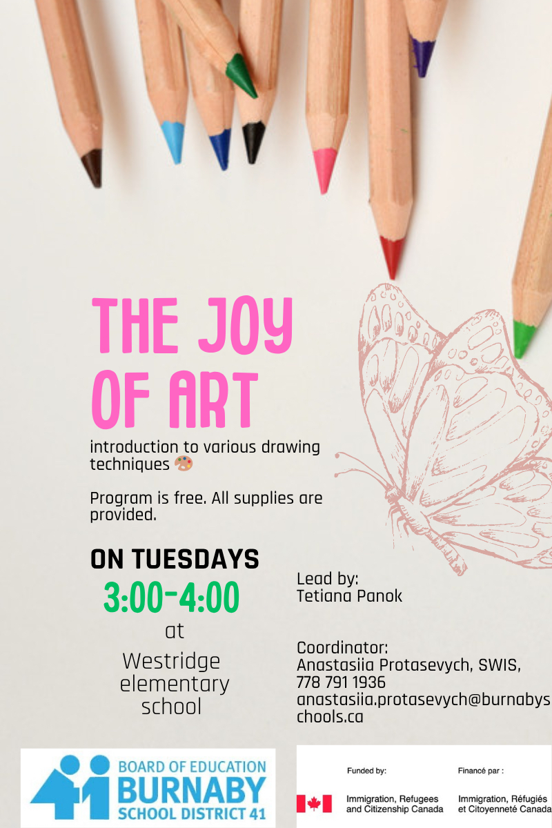 The Joy of Art @Westridge @ Westridge Elementary