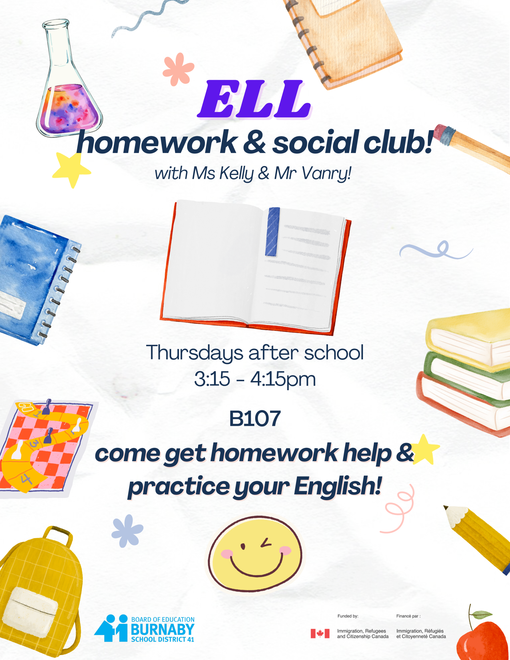 ELL Homework & Social Club @Byrne Creek @ Byrne Creek Community School