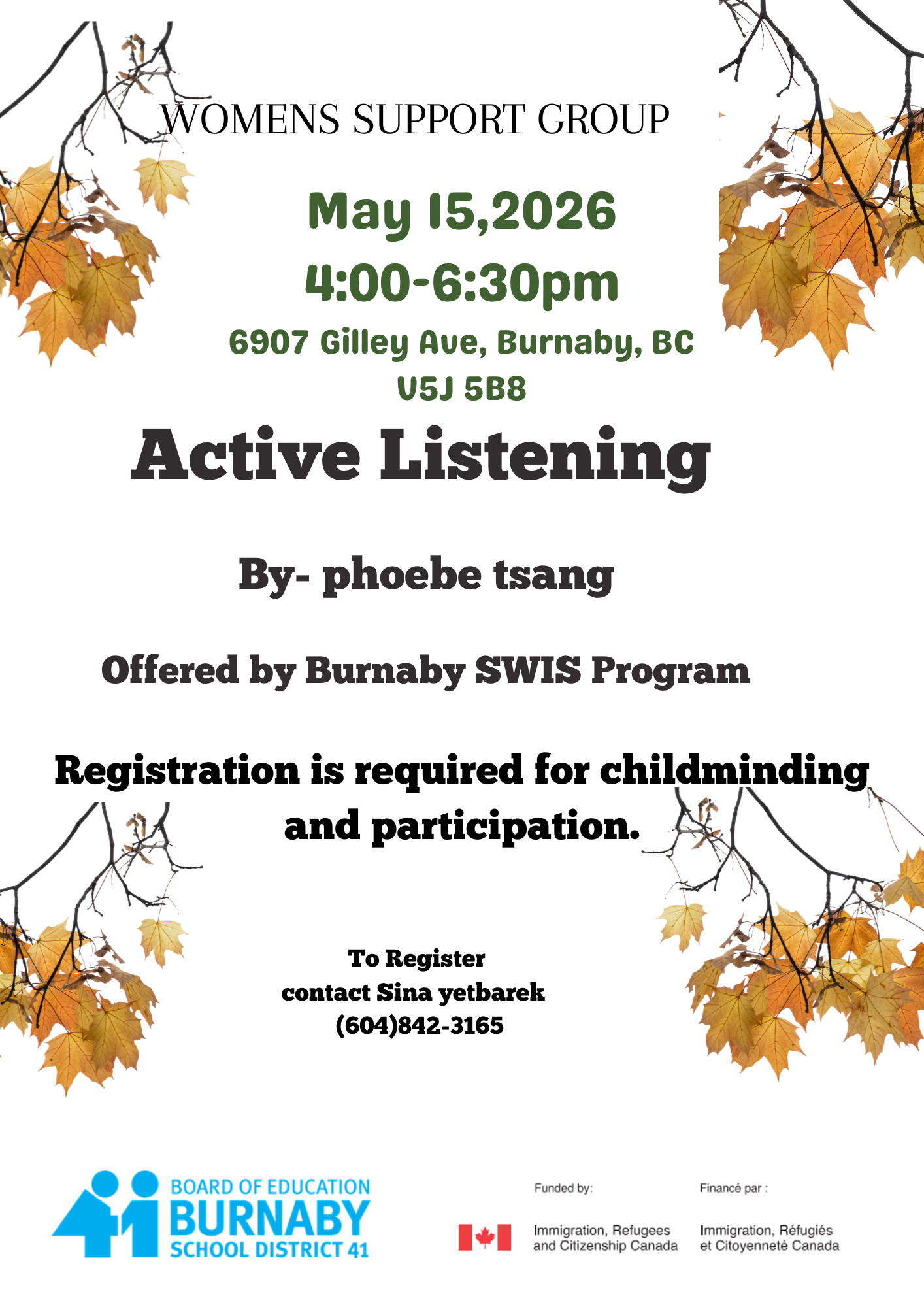 Women's Support Group-Active Listening