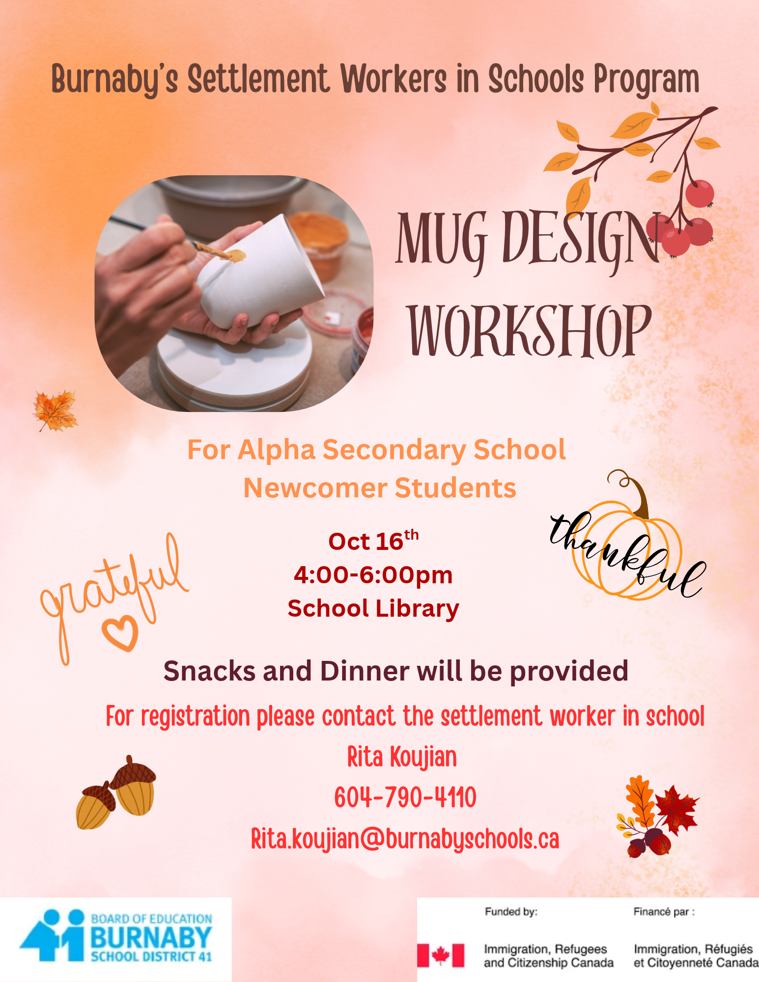 Mug Design Workshop @Alpha @ Alpha Secondary